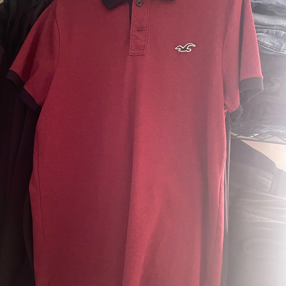 Hollister Red Polo Shirt Classic Style